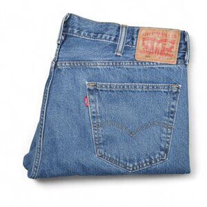 Levis 505 Men's Size 40x30 Jeans Regular Fit Straight Leg Blue Stonewashed Denim